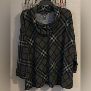 ✨ NWT✨ Ali Miles gorgeous cowl neck lightweight tunic sweater, size 3X